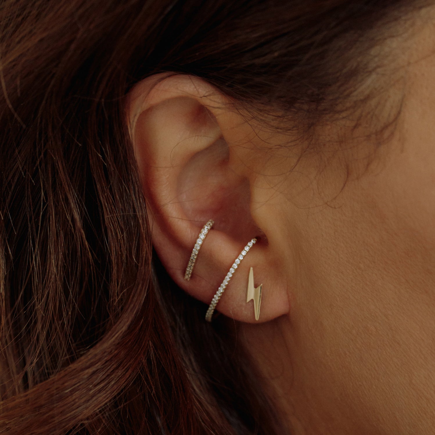 Gold CZ Bar